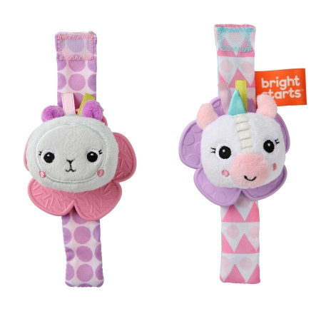 Produse - Bright Starts - Jucarie de dentitie Lama vesela si Unicornul fericit