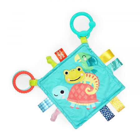 Produse - Bright Starts - Jucarie mini paturica cu animalute vesele