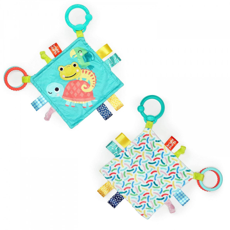 Bright Starts - Jucarie mini paturica cu animalute vesele [3]