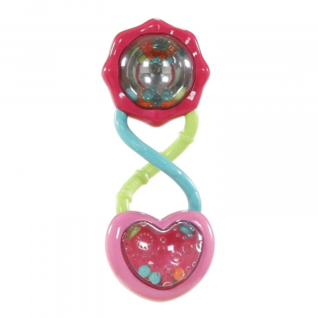 Produse - Bright Starts - Jucarie scutura si priveste Barbell Rattle