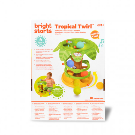 Bright Starts - Jucarie tropicala, "Twirl™ Ball Play Toy" [8]
