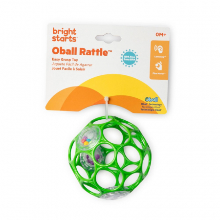 Bright Starts - Jucarie zornaitoare Oball Easy Grasp, diverse culori [5]