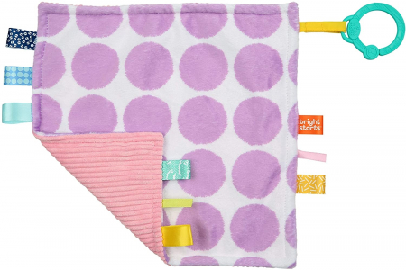Produse - Bright Starts - Paturica vesela Little Taggies cu buline mov