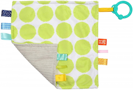 Produse - Bright Starts - Paturica vesela Little Taggies cu buline verzi