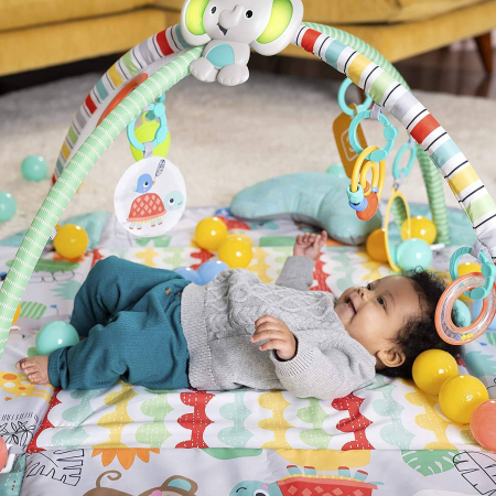 Bright Starts - Salteluta de activitati 5 in 1 Gym & Ball Pit Totally Tropical [10]