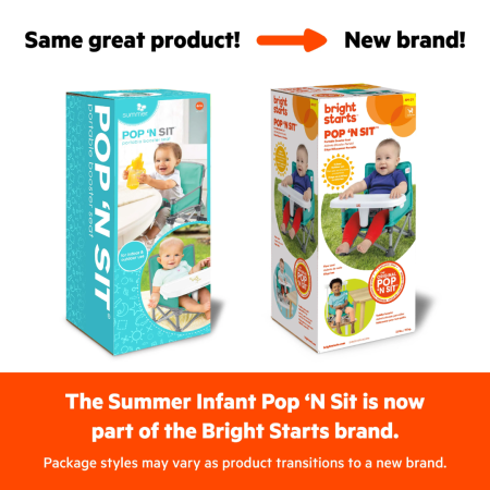Bright Starts - Scaun de masa portabil Pop 'N Sit Grey [4]