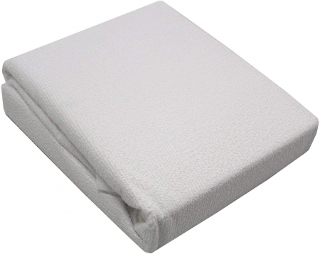 Cearceaf alb impermeabil cu elastic 60x130x25 cm, protectie saltea bebe, Preziosa Home [1]