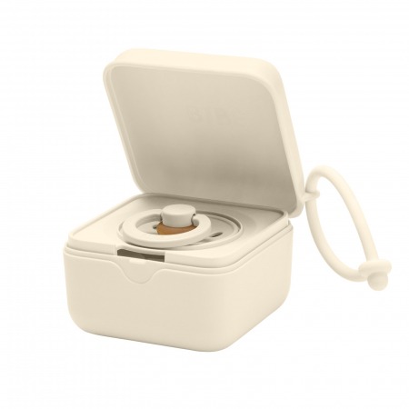 Suzete si accesorii - Cutie multifunctionala pentru depozitare suzete Bibs - Ivory