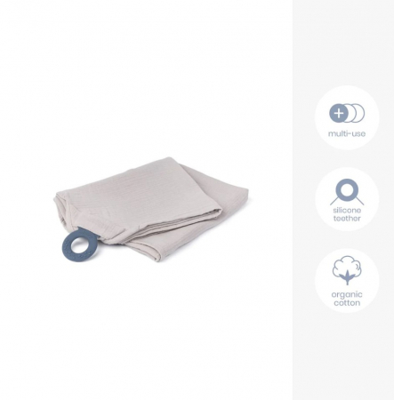Doomoo - Esarfa pentru alaptat multifunctionala din bumbac organic Mom’n Play Almond [5]