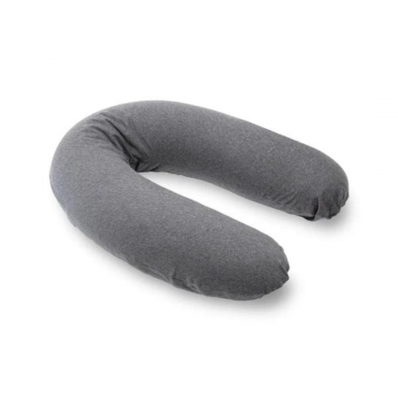 Produse - Doomoo - Perna mare pentru gravide si bebelusi 3 in 1, bumbac organic Buddy Chine Anthracite