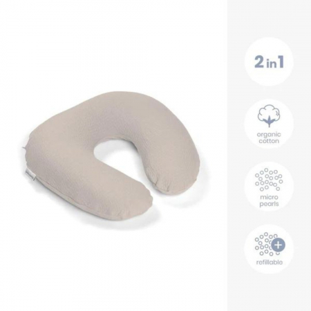 Doomoo - Perna pentru alaptat 2 in 1 Softy Tetra Jersay Sand [1]