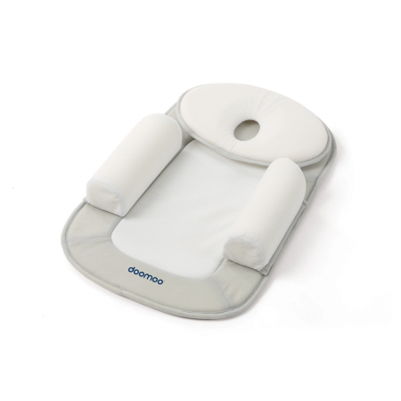 Perne pentru gravide si alaptat - Doomoo - Perna pozitionator Multi Sleep cu suport ergonomic pentru cap