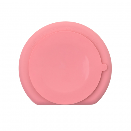 Farfurie diversificare divizata din silicon cu ventuza anti-alunecare - Baby Pink [2]