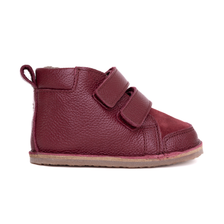 ​​​​​​​Ghetute Barefoot Copii din Piele Naturala Imblanite – Primii Pasi, Talpa Flexibila Cauciuc, Iarna | Melvelo - Ruby [4]