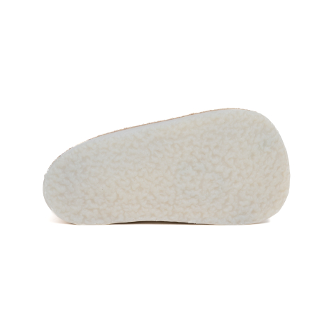 ​​​​​​​Ghetute Barefoot Copii din Piele Naturala Imblanite – Primii Pasi, Talpa Flexibila Cauciuc, Iarna | Melvelo - Crem [3]