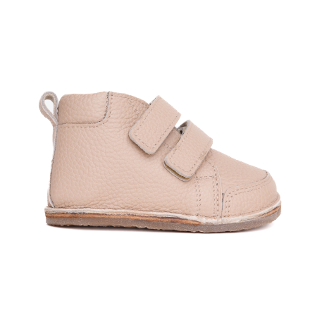 ​​​​​​​Ghetute Barefoot Copii din Piele Naturala Imblanite – Primii Pasi, Talpa Flexibila Cauciuc, Iarna|Melvelo - Blush [3]