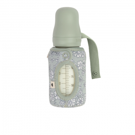 Servire masa copii - Husa pentru sticla cu biberon Bibs x Liberty, 110 ml - Capel Sage