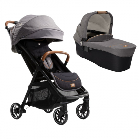 Carucioare 2 in 1 - Joie - Carucior pentru copii ultracompact 2 in 1 Parcel, nastere - 22 kg, Signature Carbon (Carucior Parcel Carbon + Landou Ramble XL Carbon)