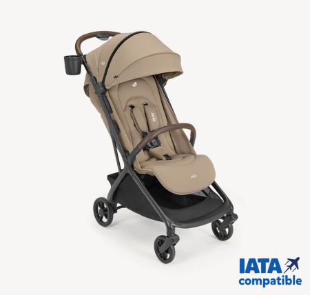 Joie - Carucior ultracompact Porto Cashew, compatibil bagaj de cabina, pliere automata, de la nastere pana la 22 kg [13]