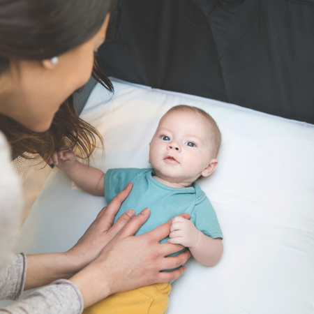 Joie - Patut pliant cu 2 niveluri Allura 120 cm, Black Ink [4]