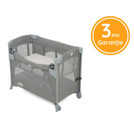 Joie - Patut pliant pentru cosleeping Kubbie Foggy Gray [9]