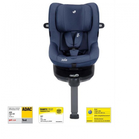 Joie - Scaun auto i-Spin 360° Deep Sea, 40-105 cm, testat ADAC si certificat R129 [1]