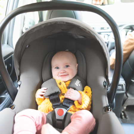 Joie - Scoica auto i-Snug 2 cu tetiera reglabila, 40-75 cm, Cashew, testata ADAC si certificata R129 [6]