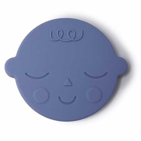 Jucarii pentru dentitie - Jucarie Dentitie Mushie - Face Blueberry