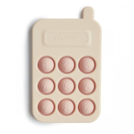 Jucarii educative - Jucarie Mushie antistres din silicon Pop It - Blush