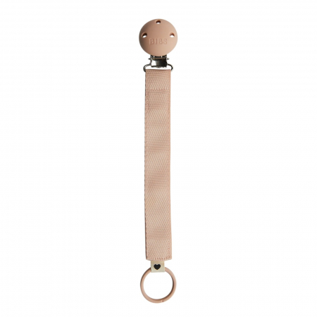 Lantisoare suzeta - Lantisor clip pentru suzeta, textil, BIBS - Blush