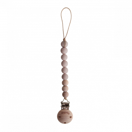 Suzete si accesorii - Lantisor suzeta Mushie - Cleo Blush