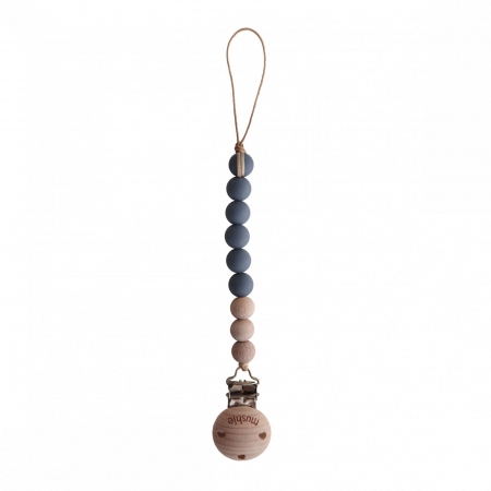 Suzete si accesorii - Lantisor suzeta Mushie - Cleo Iron
