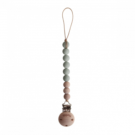 Suzete si accesorii - Lantisor suzeta Mushie - Cleo Sage