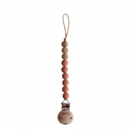 Suzete si accesorii - Lantisor suzeta Mushie - Eva - Clementine
