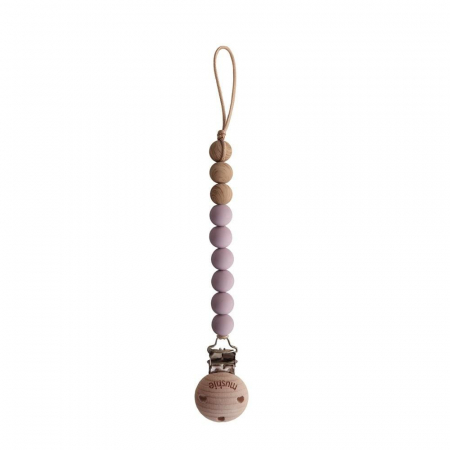 Suzete si accesorii - Lantisor suzeta Mushie - Eva - Mauve