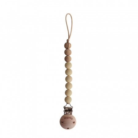 Suzete si accesorii - Lantisor suzeta Mushie - Eva - Mustard Yellow