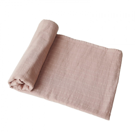 Articole textile - Muselina din bumbac organic Mushie Blush