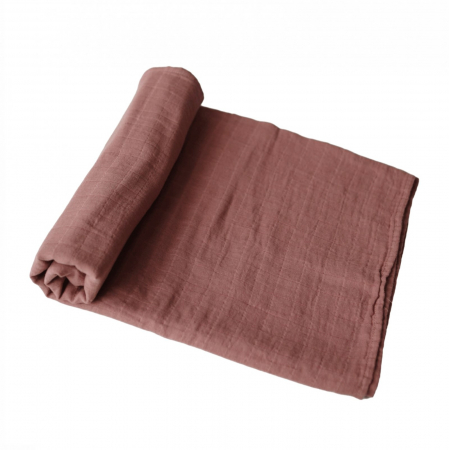 Articole textile - Muselina din bumbac organic Mushie Cognac