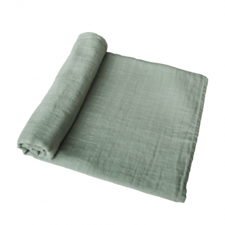 Articole textile - Muselina din bumbac organic Mushie Sage
