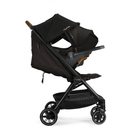 Nuna - Carucior ultracompact cu pliere automata TRVL Caviar [7]