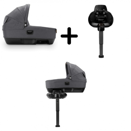 Nuna - Set Landou CARI next Granite, 40-70 cm + Baza isofix BASE next i-Size pentru CARI next [1]