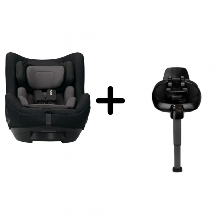 Scaune auto certificate r129 - Nuna - Set Scaun auto rotativ i-Size TODL next Caviar, 40-105 cm + Baza isofix BASE next i-Size pentru TODL next