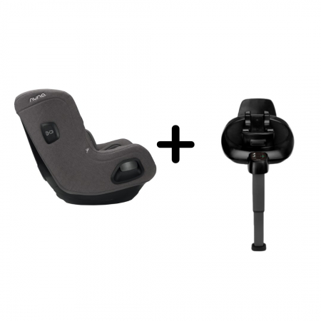 Nuna - Set Scaun auto rotativ i-Size TODL next Granite, 40-105 cm + Baza isofix BASE next i-Size pentru TODL next, testat ADAC [10]