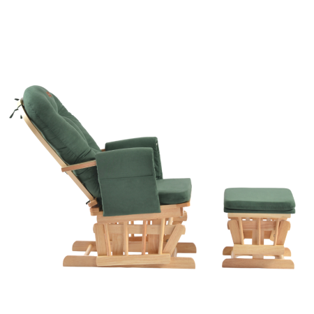 ONINO - Fotoliu reglabil pentru alaptare, cu suport de picioare inclus, CALM.me, Sapphire Green [6]