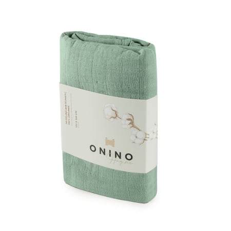 ONINO - Muselina multifunctionala din bumbac 100% organic, HUG.me, Serene Green, x1 bucata, 120 x 120 cm, certificata GOTS [3]