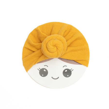 Pachet 3 turbane bebelusi Donut, bumbac, Melvelo, Rope - Ruby, Honey Bee, Dusky Lilac [3]