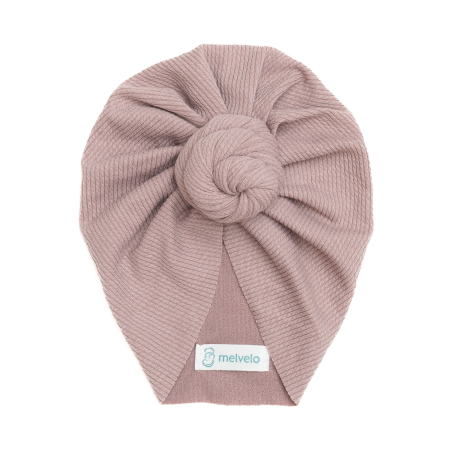 Pachet 3 turbane bebelusi Donut, bumbac, Melvelo, Rope - Ruby, Honey Bee, Dusky Lilac [6]