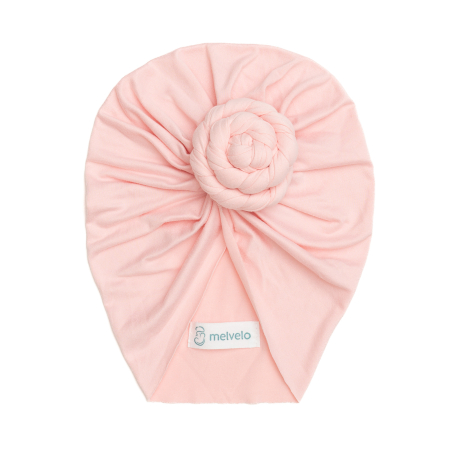 Pachet 3 turbane bebelusi Donut, spandex, Melvelo, Rose - Blossom, Cream, Coral [2]