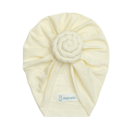 Pachet 3 turbane bebelusi Donut, spandex, Melvelo, Rose - Blossom, Cream, Coral [4]