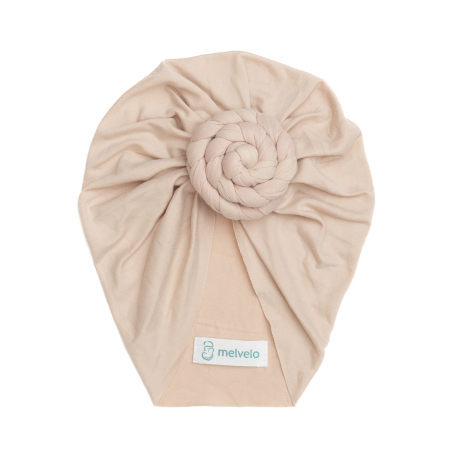 Pachet 3 turbane bebelusi Donut, spandex, Melvelo, Rose - Island Sea, Natural, Fuchsia [4]